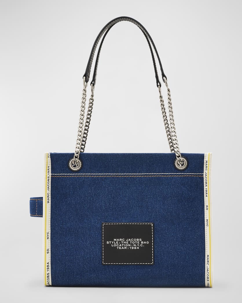 The Denim Chain Medium Tote Bag