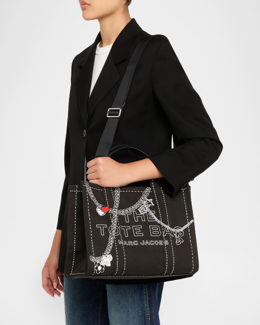 The Trompe L'Oeil Charm Canvas Medium Tote Bag