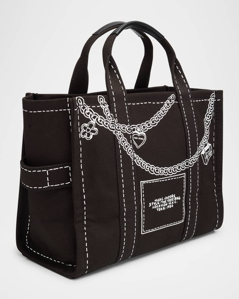 The Trompe L'Oeil Charm Canvas Medium Tote Bag