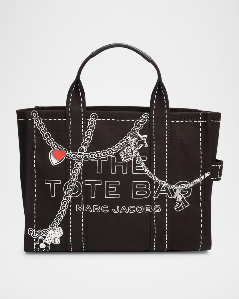 The Trompe L'Oeil Charm Canvas Medium Tote Bag