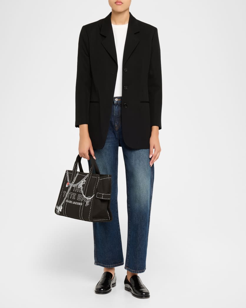 The Trompe L'Oeil Charm Canvas Medium Tote Bag
