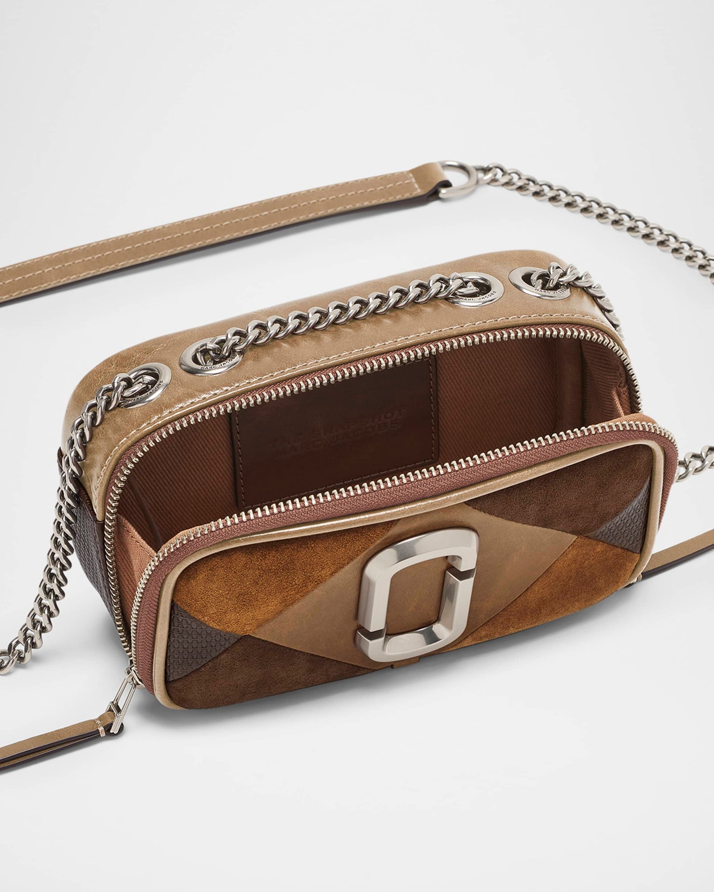 The Suede Patchwork Softshot Bag
