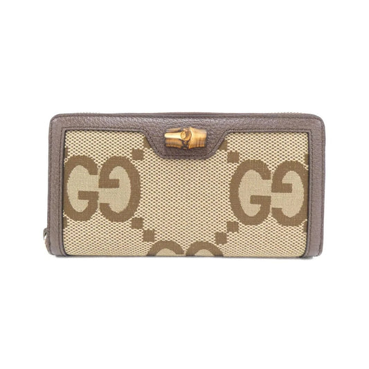 Diana Jumbo Canvas Zip-Around Wallet