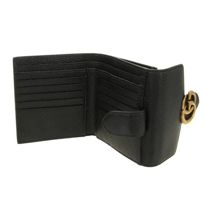 GG Marmont Leather Folding Wallet