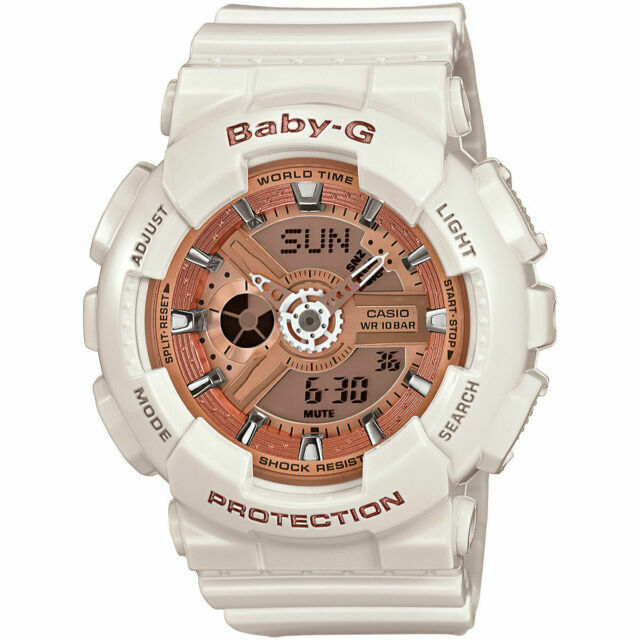 Baby G White Resin Ladies Watch