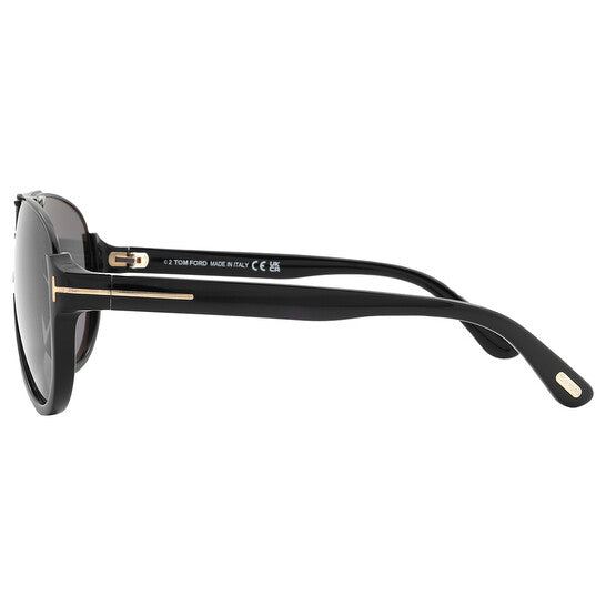Dimitry Polarized Smoke Pilot Men's Sunglasses