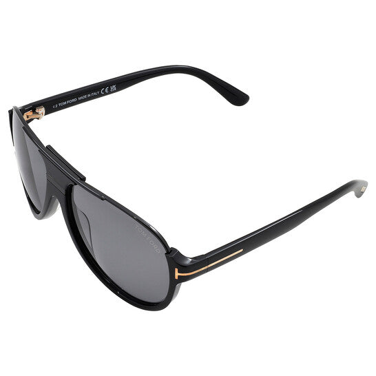 Dimitry Polarized Smoke Pilot Men's Sunglasses