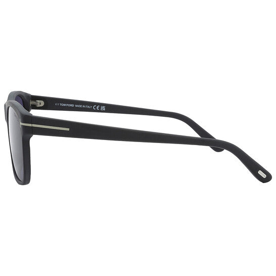 Giulio Blue Rectangular Men's Sunglasses