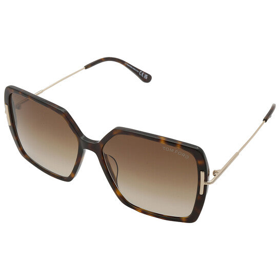 Joanna Brown Gradient Butterfly Ladies Sunglasses