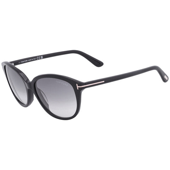 Karmen Smoke Gradient Oval Ladies Sunglasses