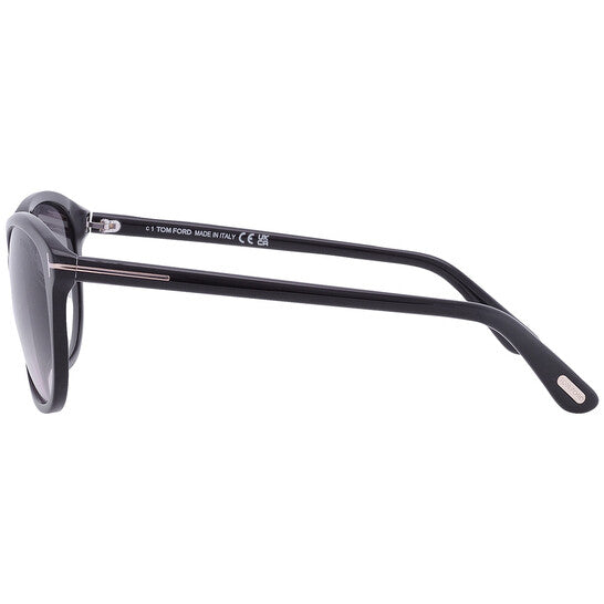 Karmen Smoke Gradient Oval Ladies Sunglasses