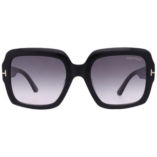 Kaya Smoke Gradient Square Ladies Sunglasses