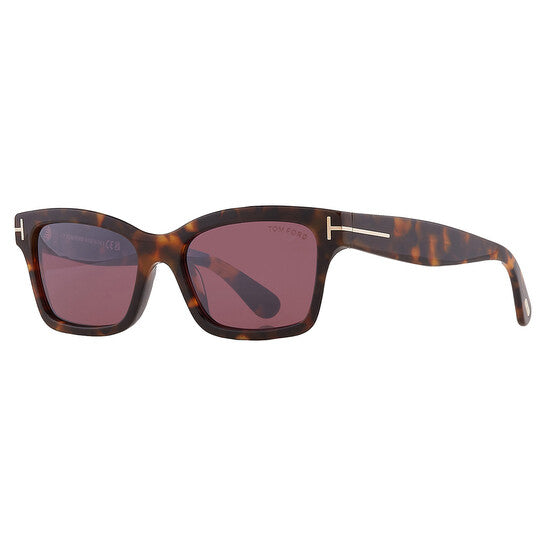 Mikel Bordeaux Mirror Rectangular Ladies Sunglasses
