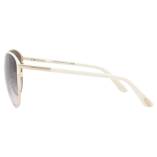 Penelope Grey Gradient Oval Ladies Sunglasses