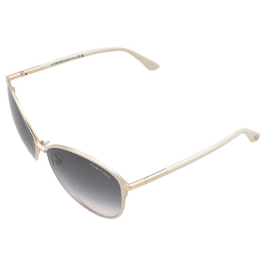 Penelope Grey Gradient Oval Ladies Sunglasses