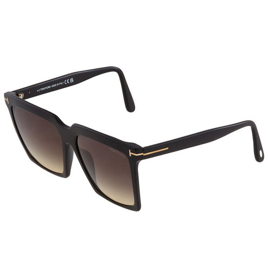 Sabrina Smoke Gradient Square Ladies Sunglasses